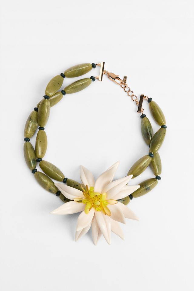 FLOWER BEAD NECKLACE Product Image