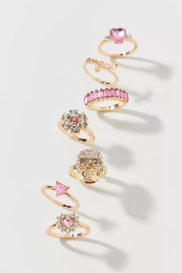 Pink Gem Ring Set Product Image