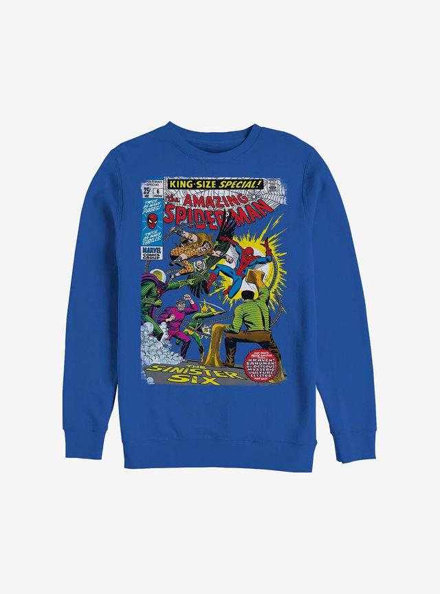 Marvel Spider-Man Comic Crew Sweatshirt Product Image