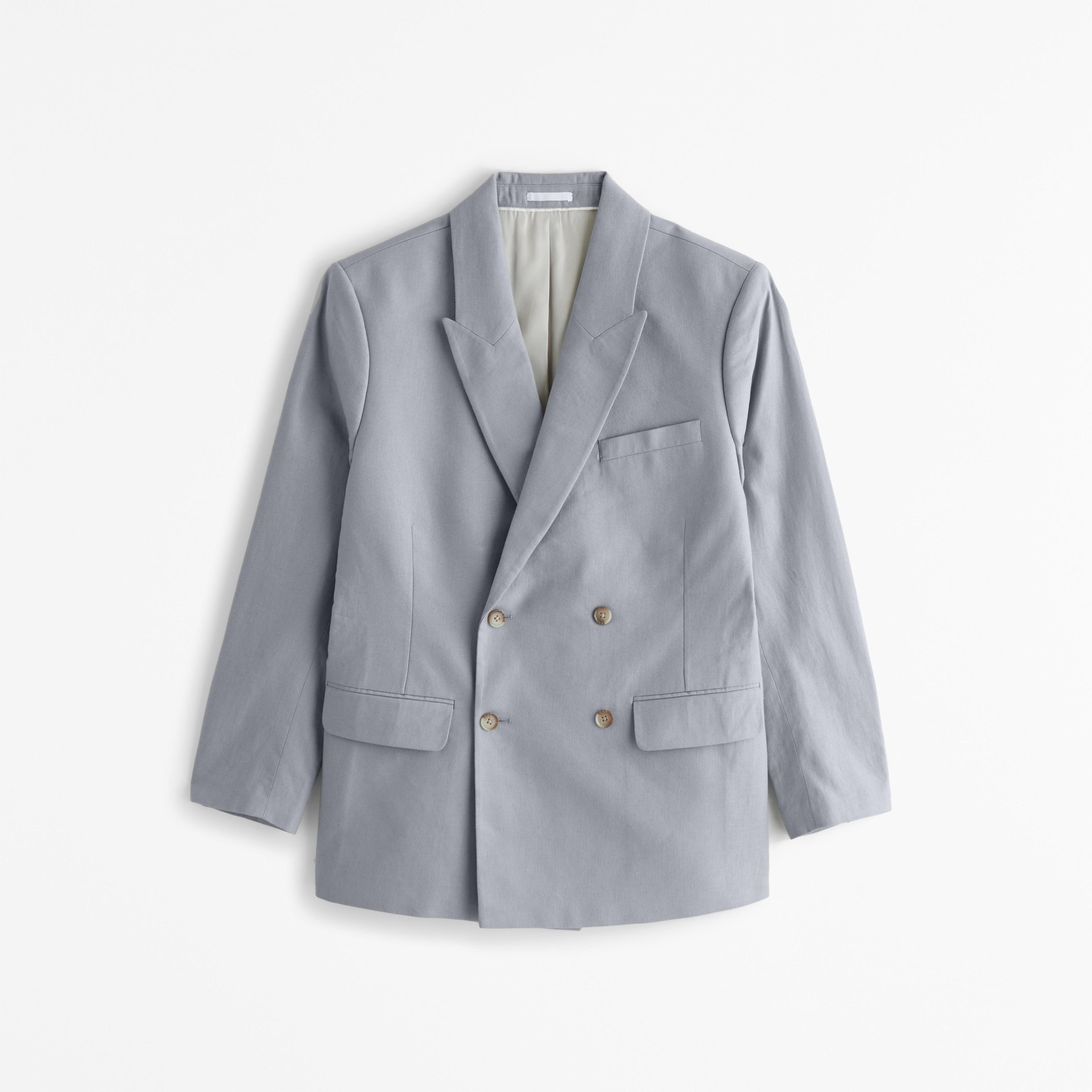 The A&F Collins Tailored Double-Breasted Blazer Product Image