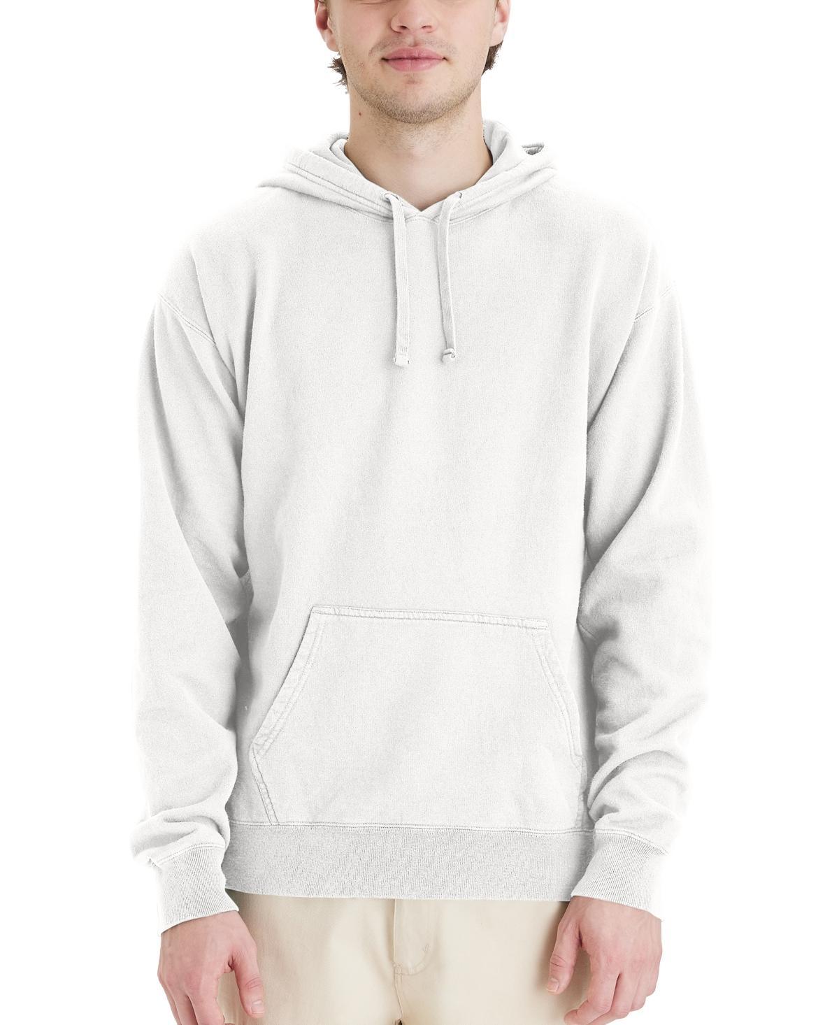 Mens Hanes Originals Garment Dyed Fleece Pullover Hoodie Product Image