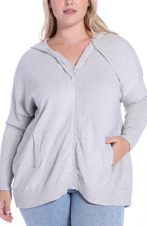 Minnie Rose V-neck Cashmere Zip Hoodie Product Image