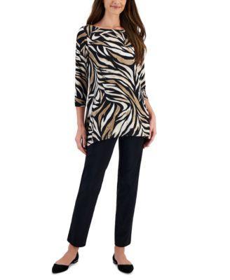 Women's 3/4-Sleeve Tunic & Slim-Leg Pants, Created for Macy's product image