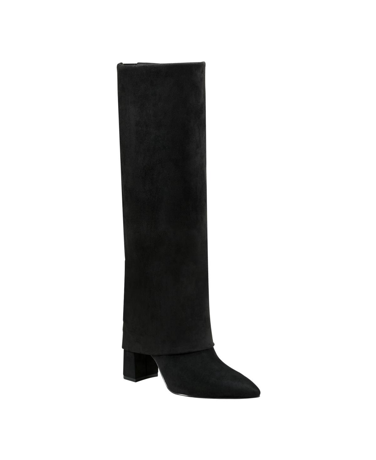 Marc Fisher Womens Fadila Fold Over Cuff Knee High Dress Boots Product Image