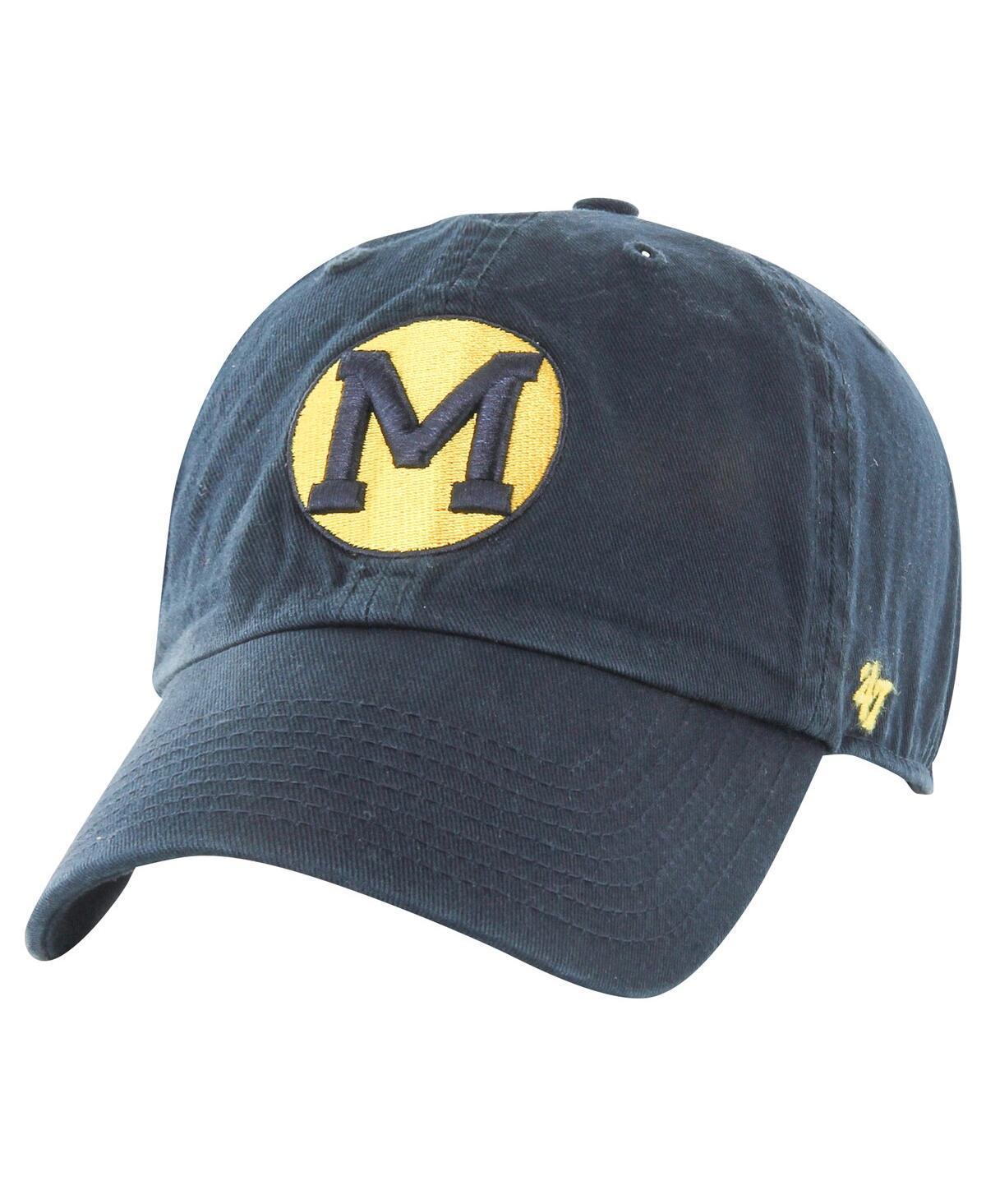 Mens 47 Michigan Wolverines Vault Clean Up Adjustable Hat, Blue Product Image