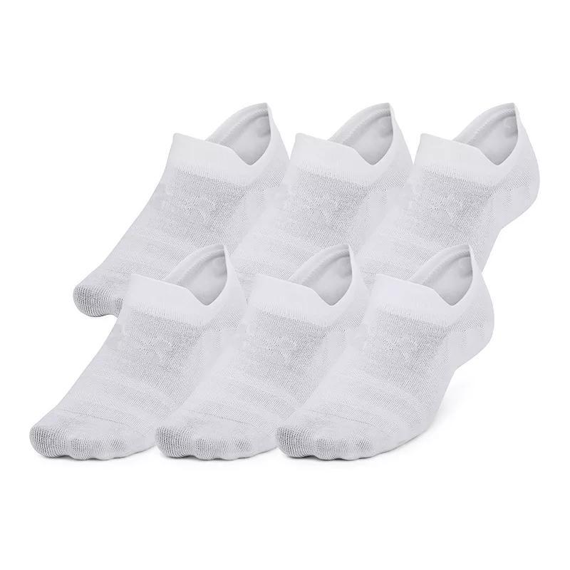 Unisex Under Armour UA Essential 6-Pack Ultra Low Socks, Womens Product Image