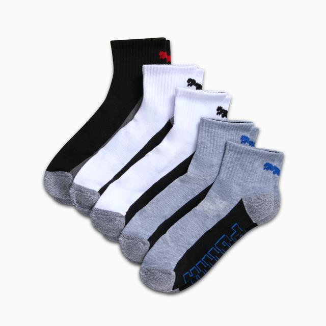 Men's Half-Terry Quarter-Length Crew Socks (3 Pairs) Product Image