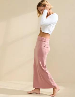 Aerie Chill Up Foldover Maxi Skirt Product Image