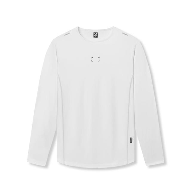 0907. Nano-Mesh Training Long Sleeve - White "Space Bracket" Product Image