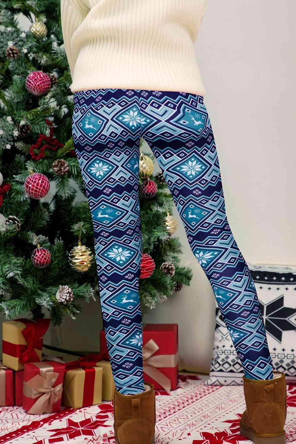 Women's Winter Geometric Leggings Product Image