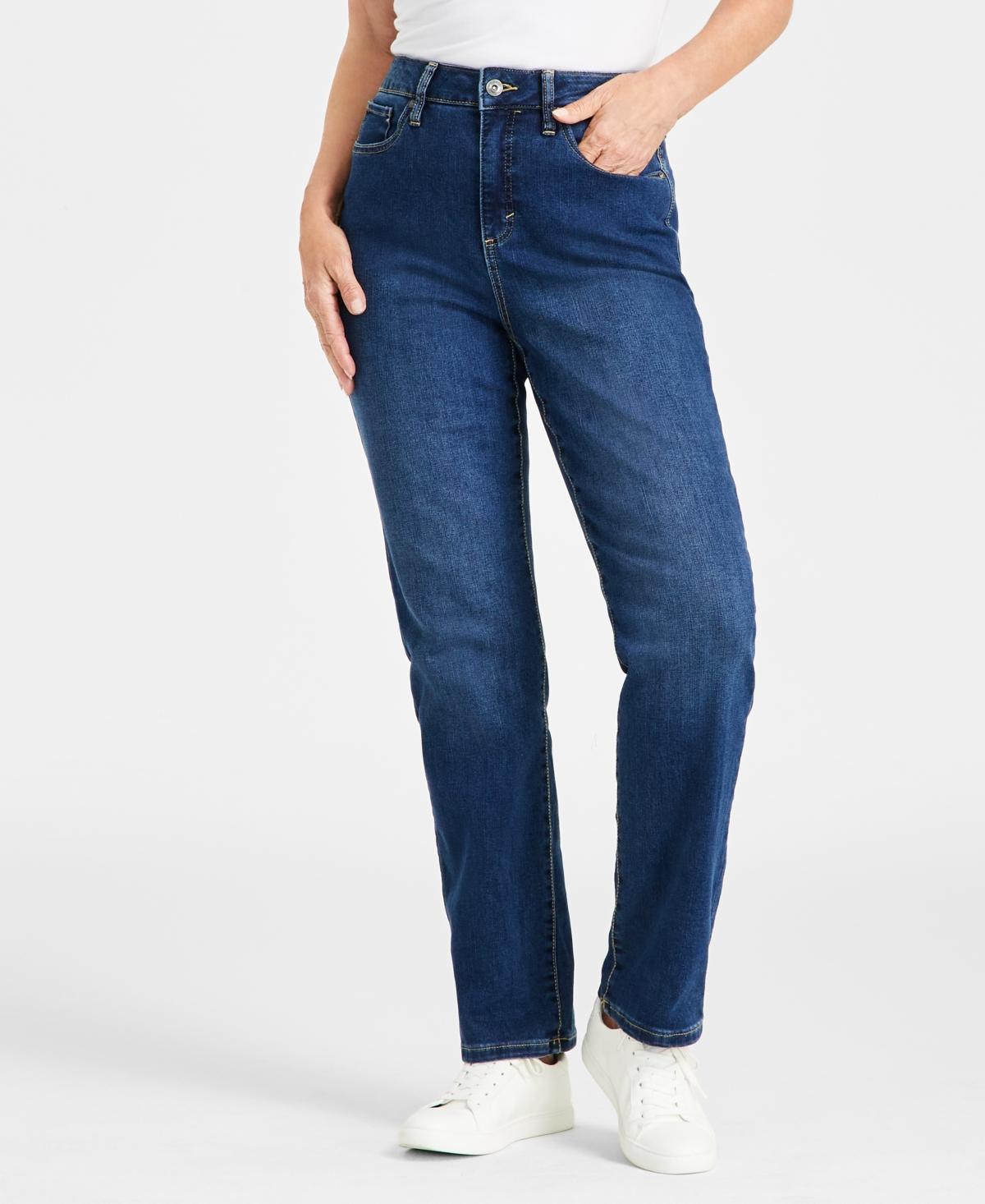 Style & Co Womens High Rise Straight-Leg Jeans, Regular, Short and Long Lengths, Created for Macys Product Image