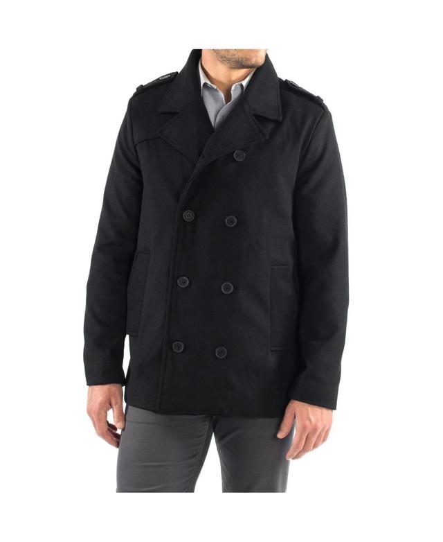 Alpine Swiss Jake Mens Pea Coat Wool Blend Double Breasted Dress Jacket Peacoat Product Image