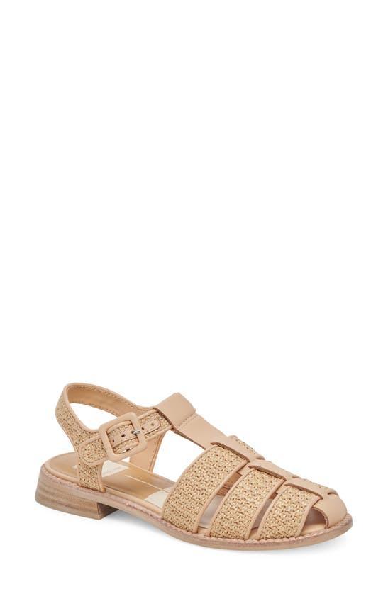 Holis Fisherman Sandal In Light Natural Raffia Product Image