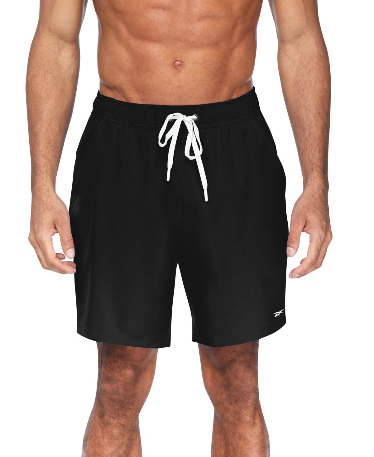 Reebok Mens Athlete Volley Four-Way Stretch Quick-Dry 7 Swim Trunks Product Image