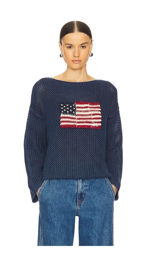 Flag Pullover Sweater Product Image