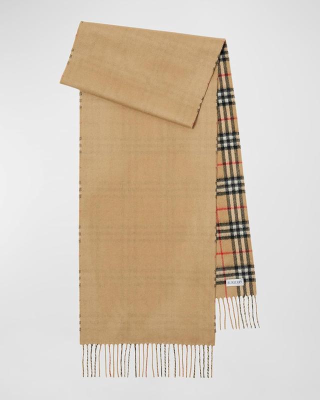 Mens Cashmere Vintage Check Rectangle Scarf Product Image