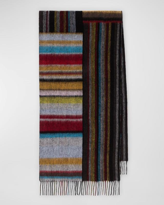 Men's Lambswool Signature Mash Up Scarf Product Image