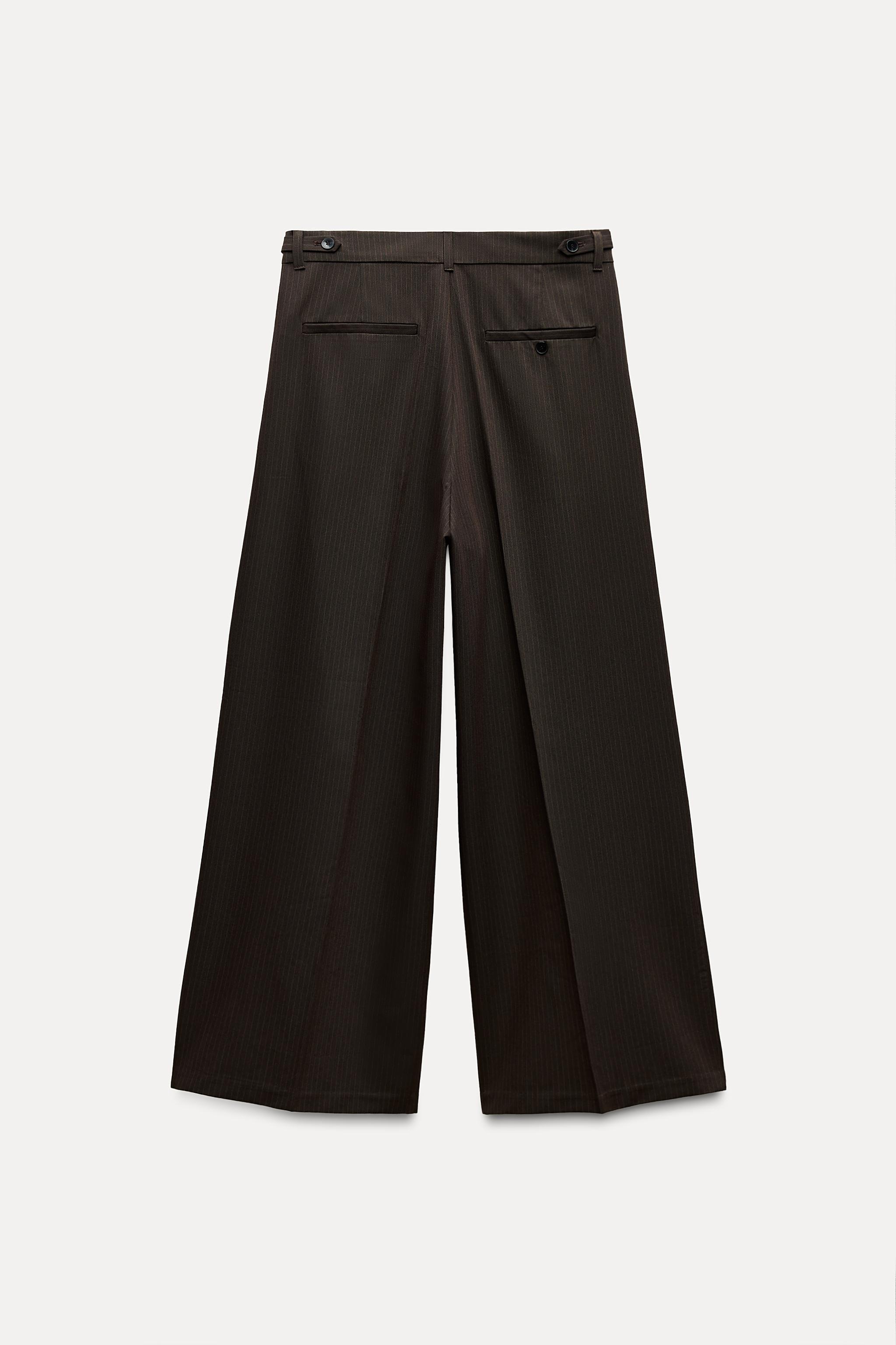 PINSTRIPE PANTS WITH BELT LOOPS Product Image