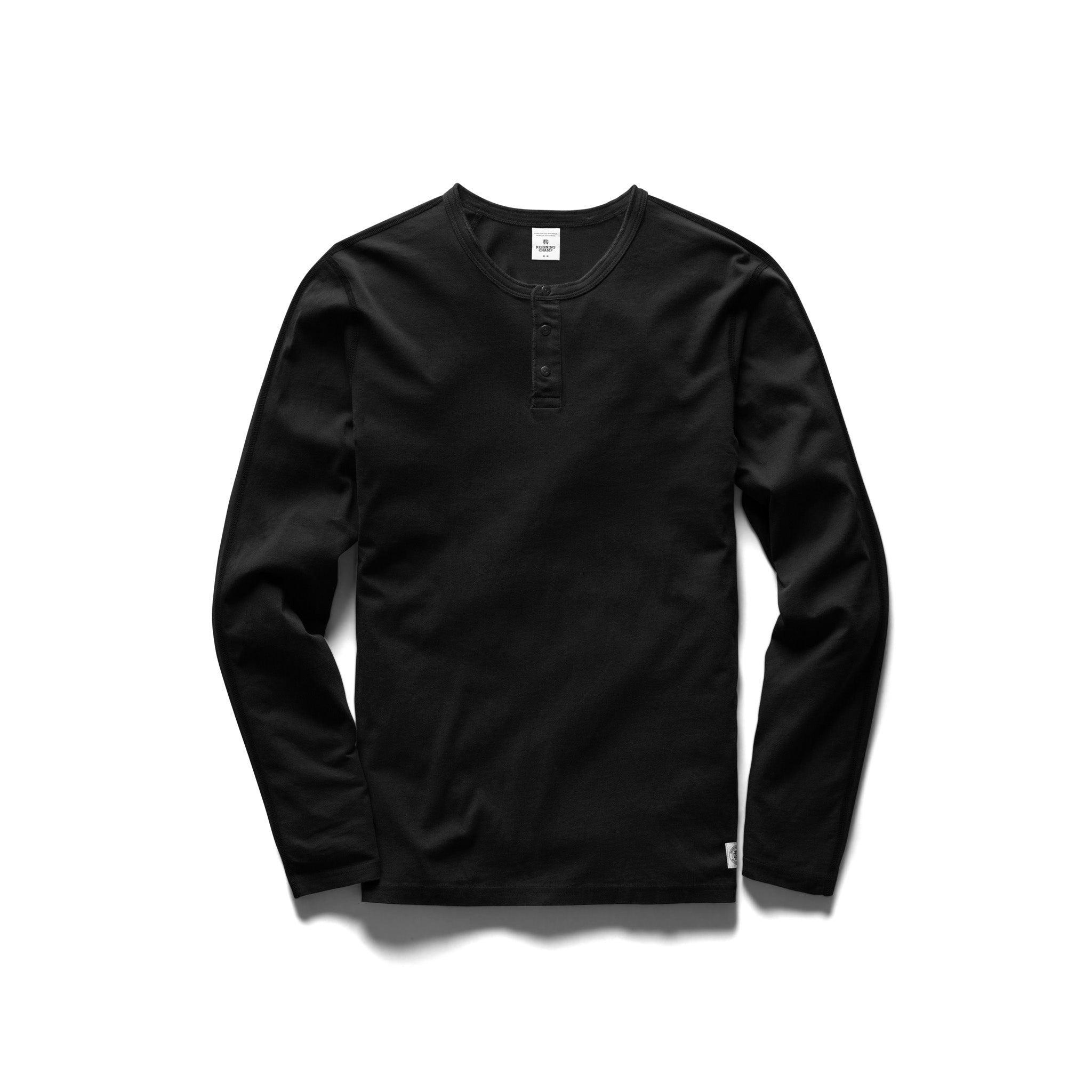 Lightweight Jersey Long Sleeve Henley Male Product Image