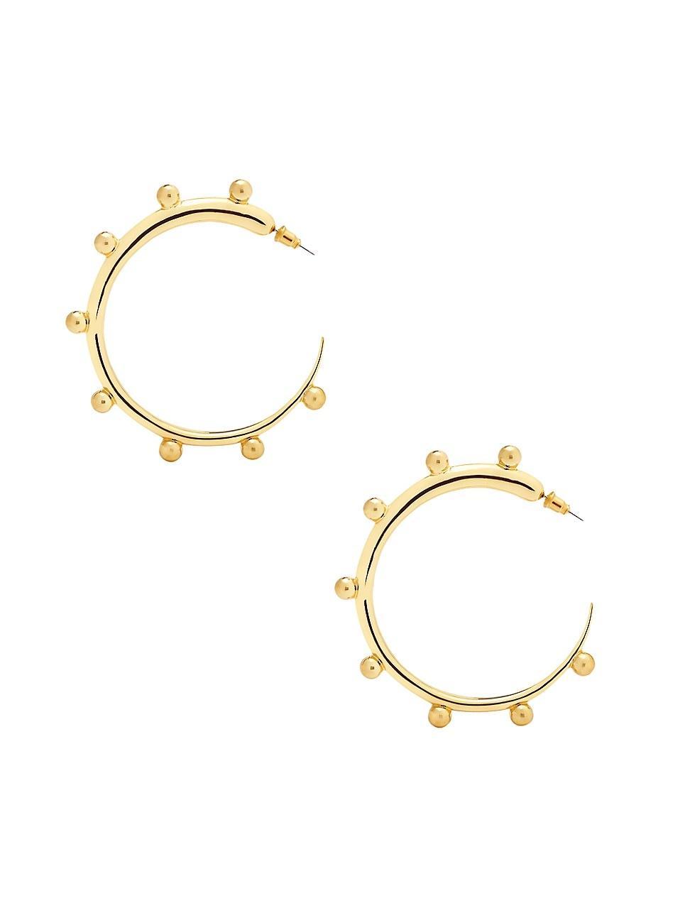 Womens Khartoum 18K Gold Vermeil Embellished Hoops Product Image