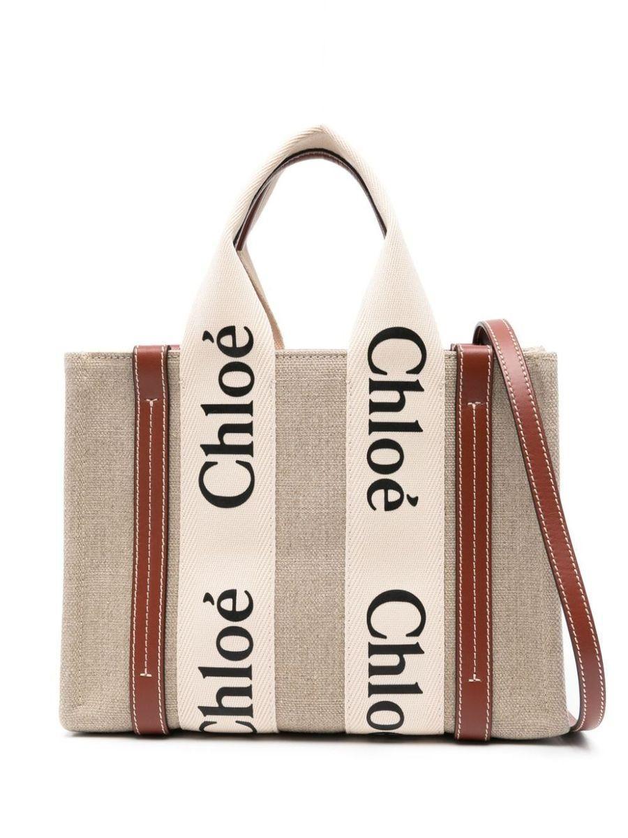 Women's Woody Small Tote Bag In White Product Image