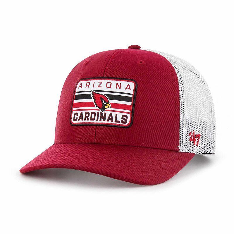 Mens 47 Cardinal/White Arizona Cardinals Drifter Adjustable Trucker Hat Product Image