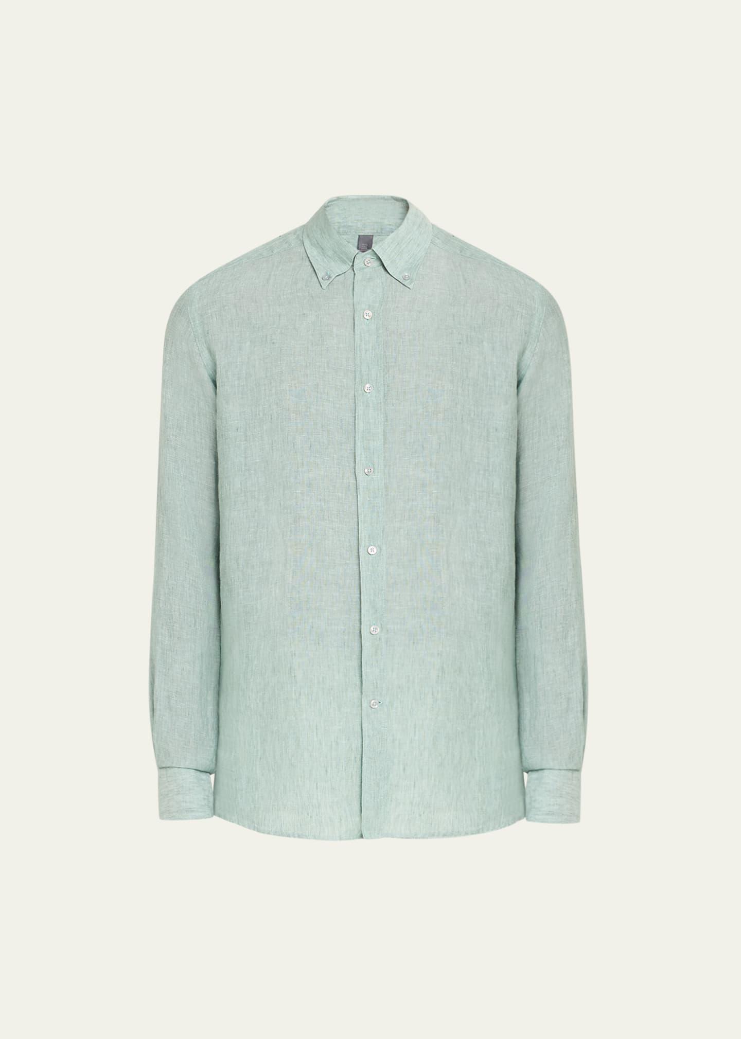 Mens Linen Sport Shirt Product Image