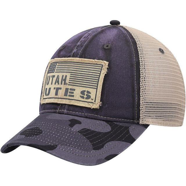 Mens Colosseum Charcoal Utah Utes OHT Military Appreciation United Trucker Snapback Hat Product Image