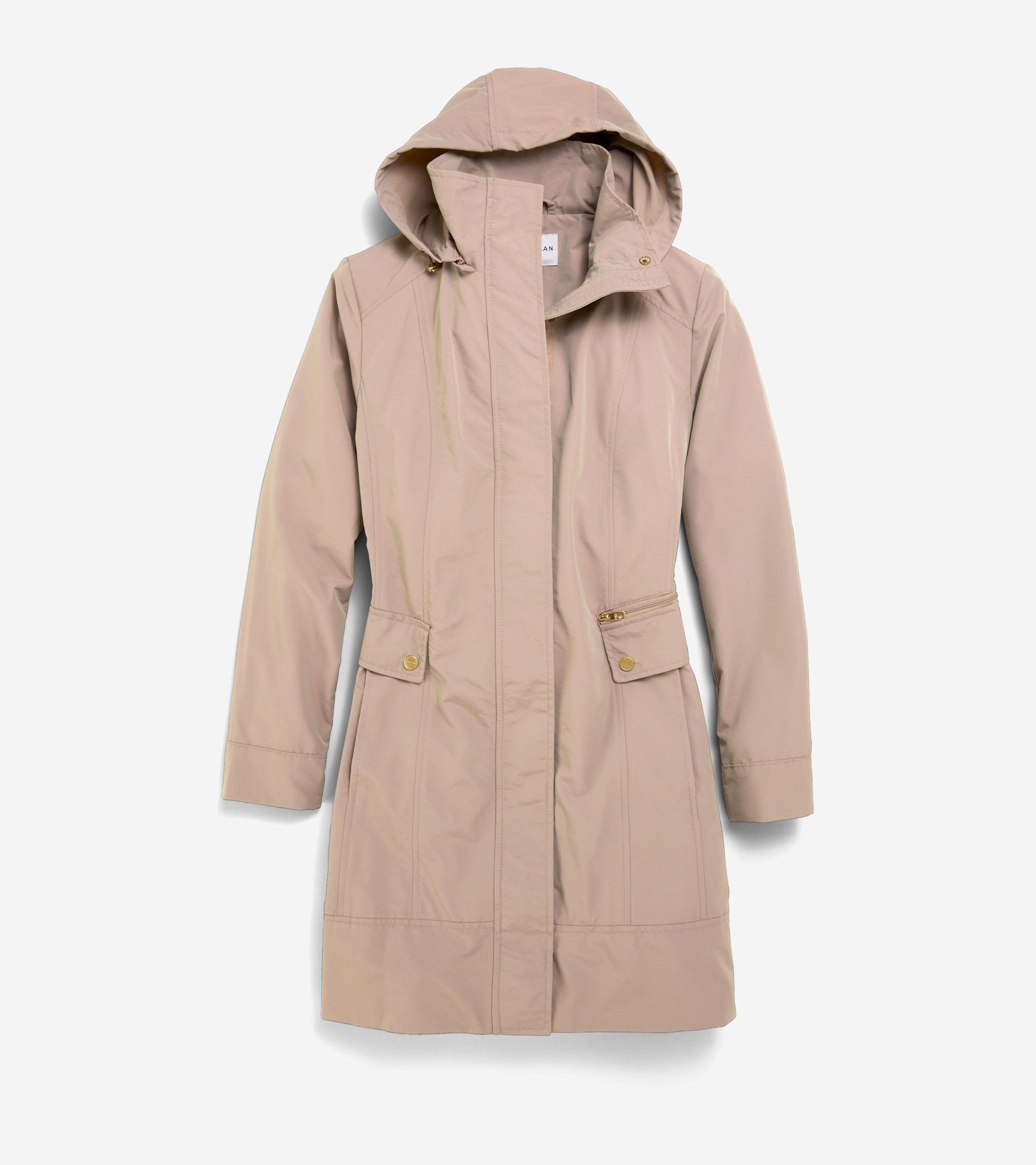 Cole Haan Womens Packable Raincoat - Mist Product Image