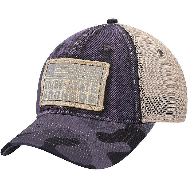 Mens Colosseum Charcoal Boise State Broncos Oht Military-Inspired Appreciation United Trucker Snapback Hat Product Image