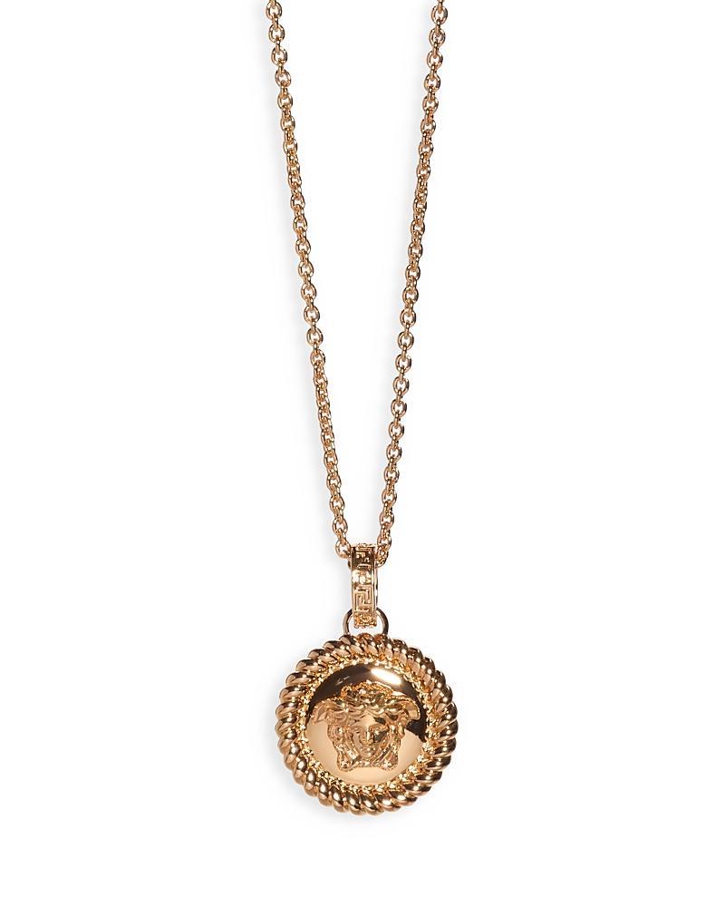 Versace Brass-Tone Metal Medusa Pendant Necklace Product Image