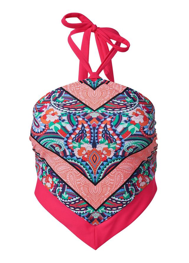 Hanky Hem Tankini Top - Pop Paisleys Product Image