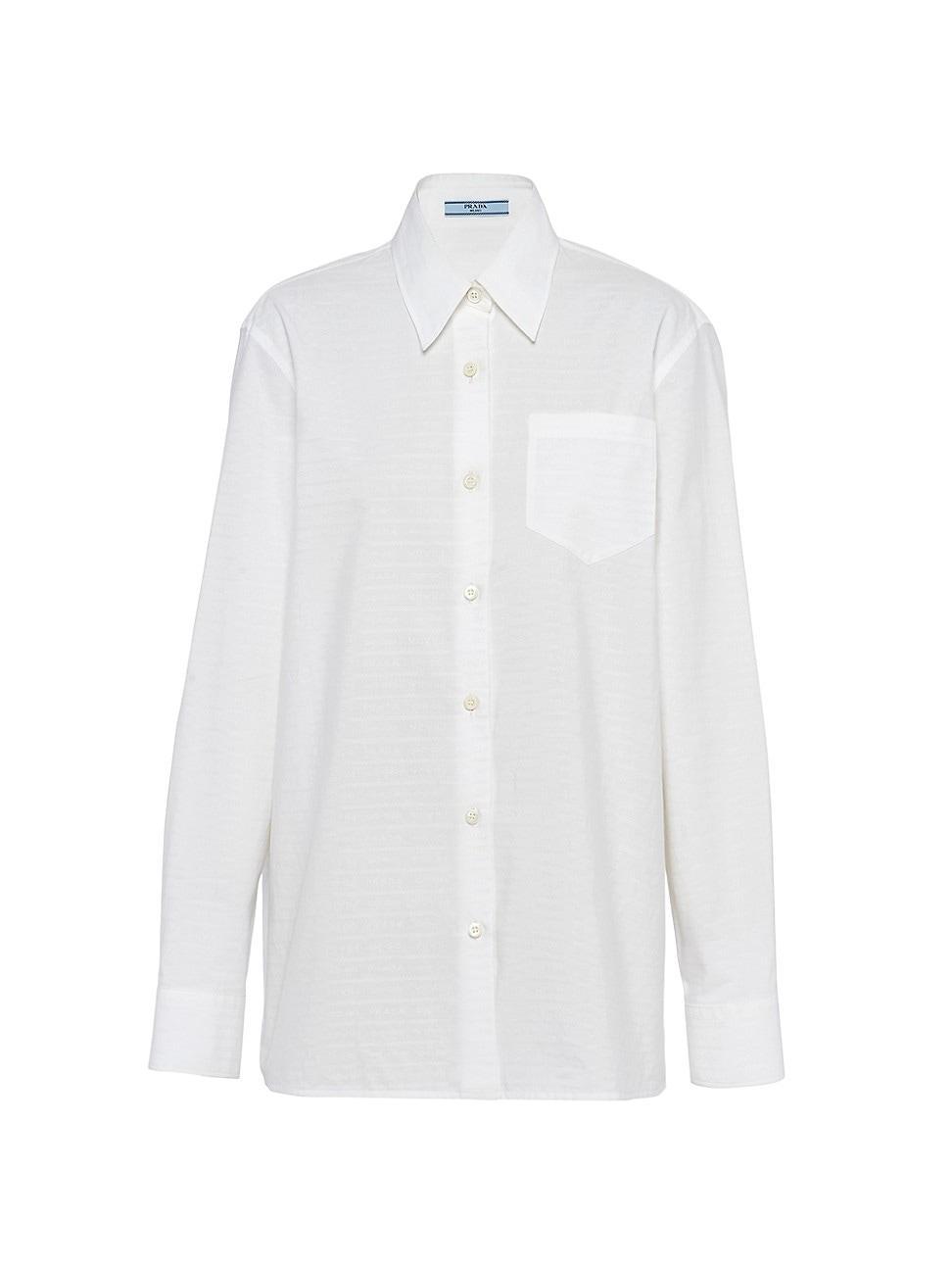 Womens Jacquard Poplin Shirt product image