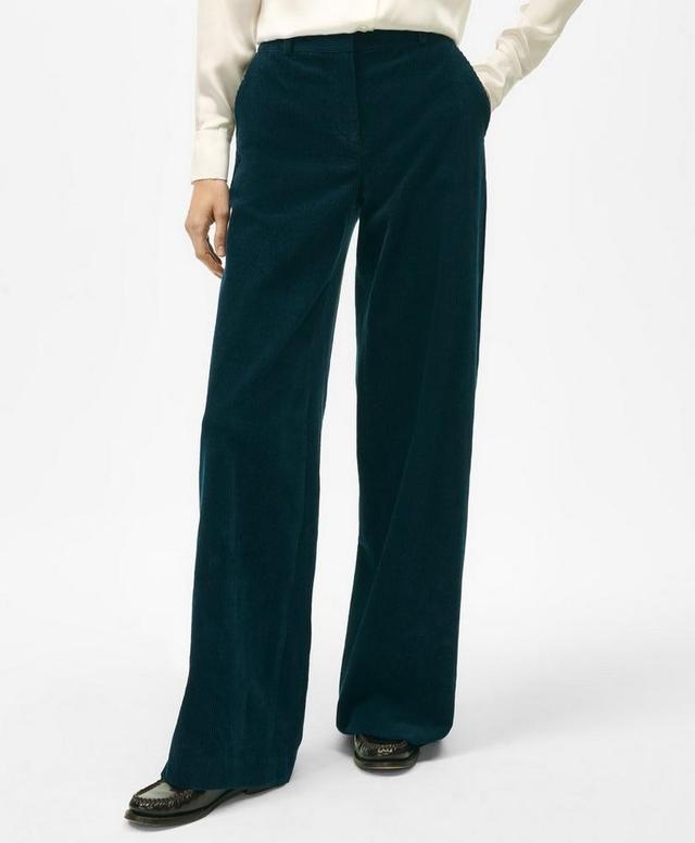 Wide Leg Trousers in Wide-Wale Corduroy Cotton Product Image