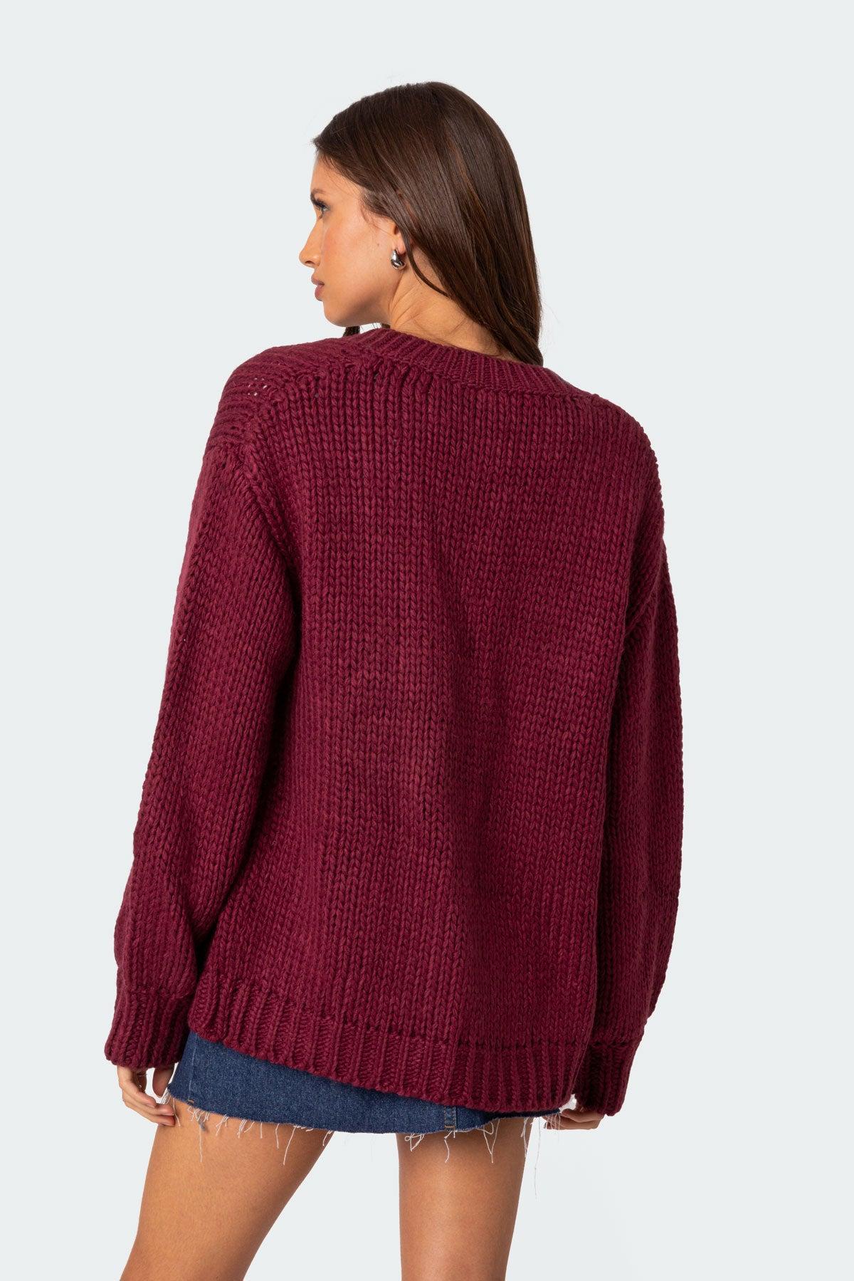 Anina Oversized Knit Cardigan Product Image