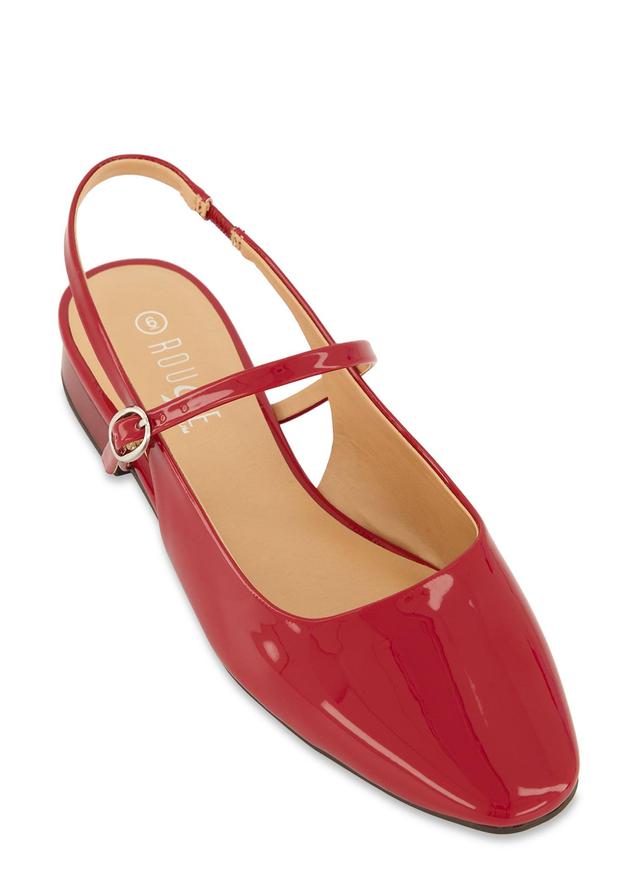 Womens Slingback Mary Jane Flats Product Image