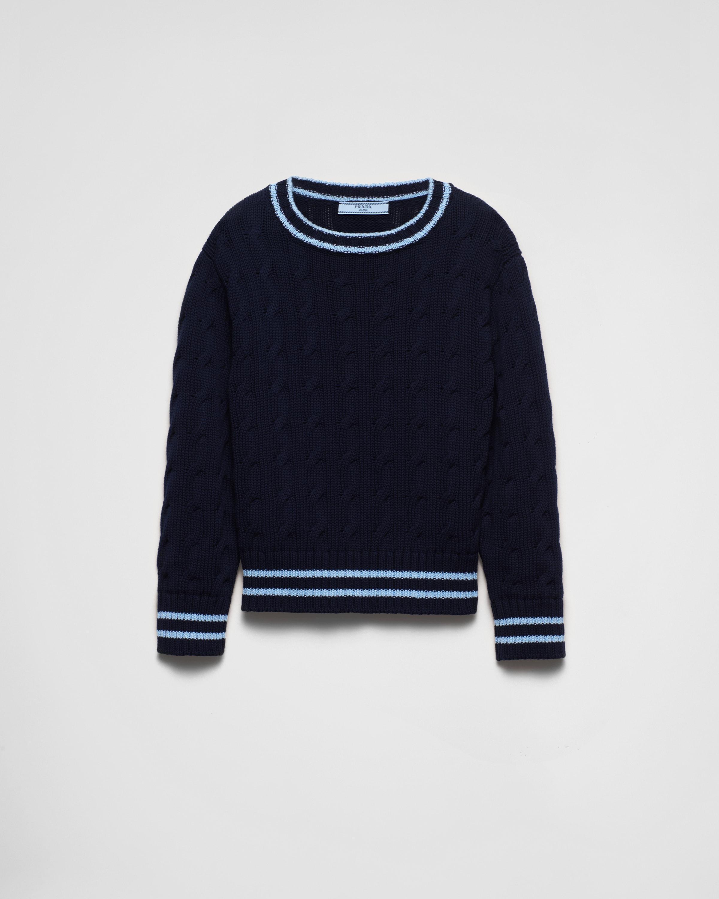 Cotton crew-neck sweater Product Image