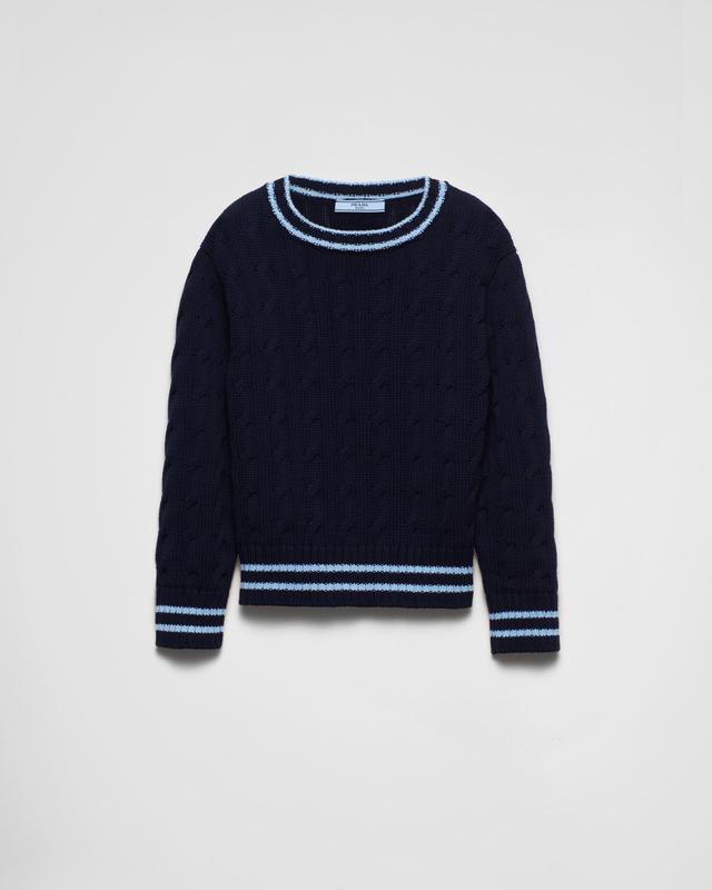 Cotton crew-neck sweater Product Image