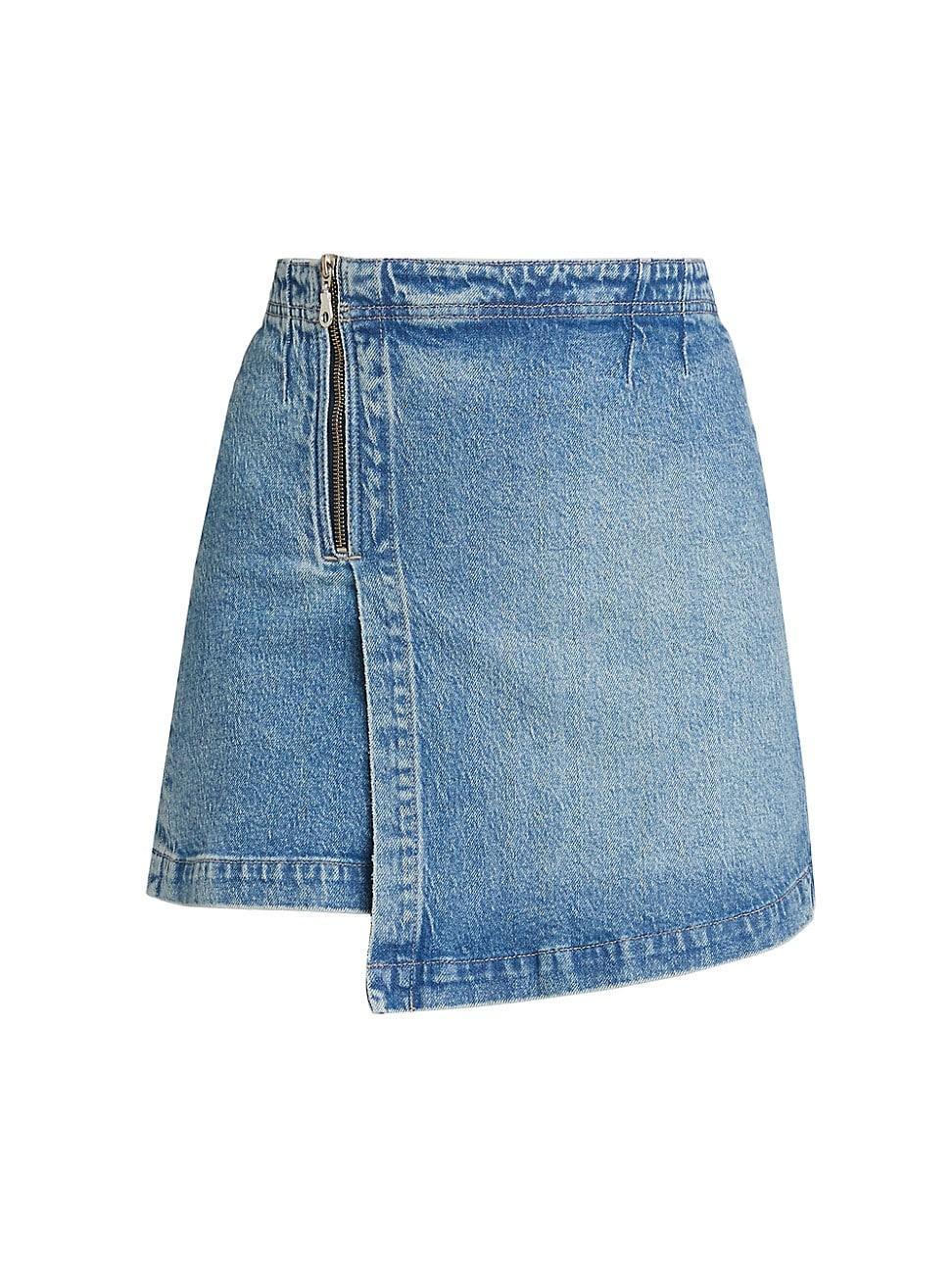 Womens Cienega Crossover Denim Miniskirt Product Image