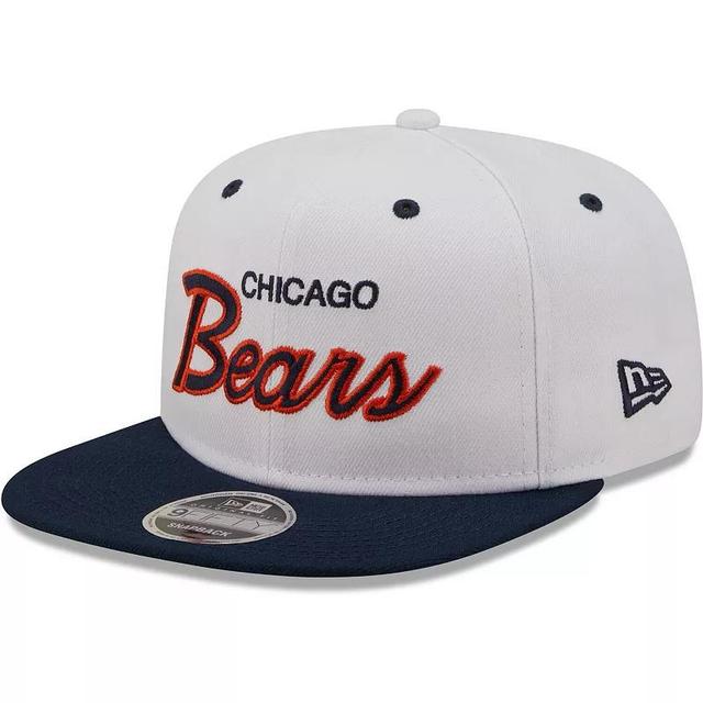 Mens New Era /Navy Chicago Bears Sparky Original 9FIFTY Snapback Hat Product Image