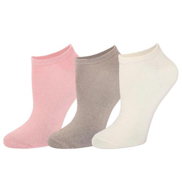 Womens Calvin Klein 3 Pack Supersoft Flat Knit No Show Socks Product Image