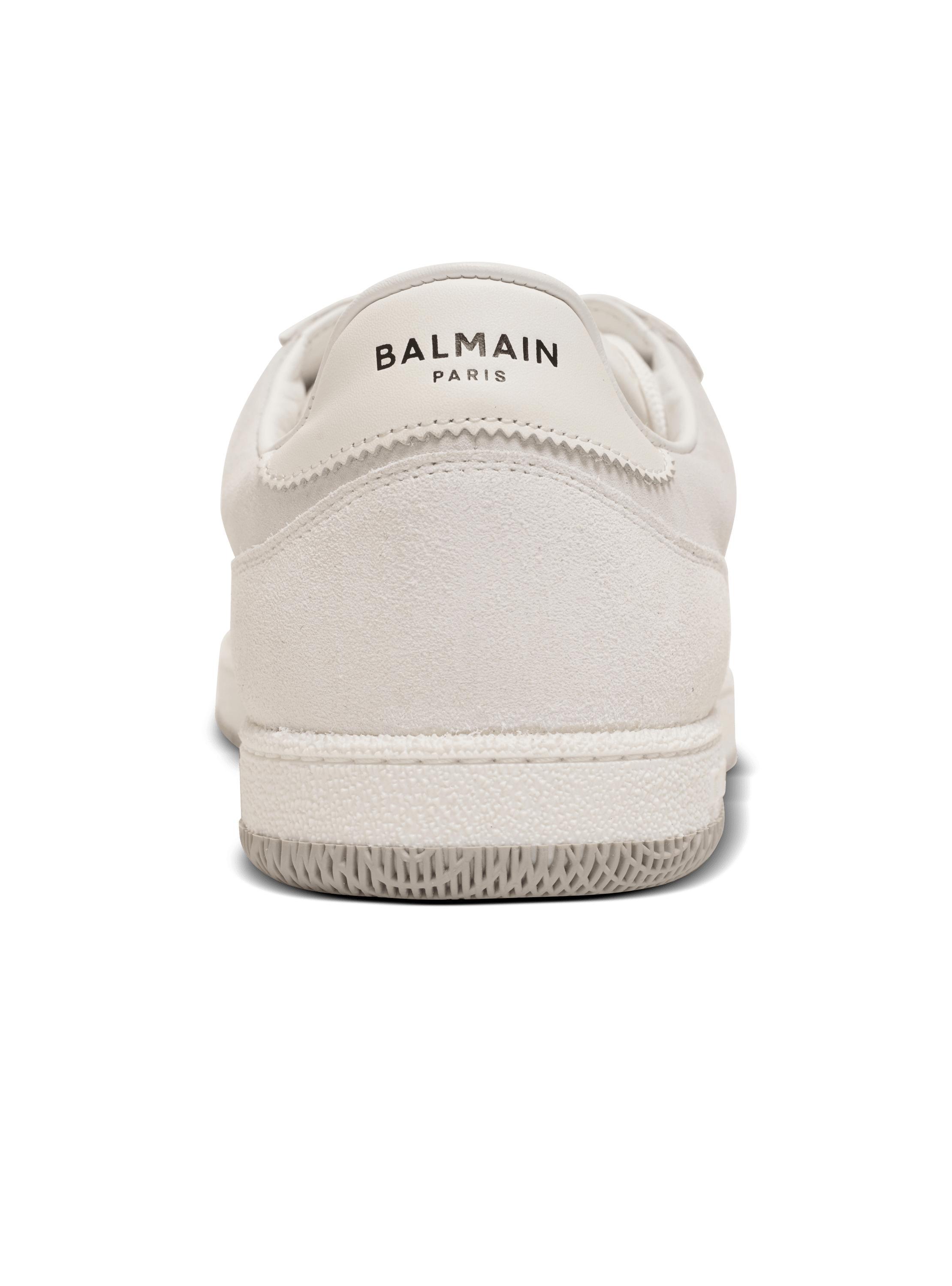 Balmain Swan sneakers in calfskin and suede Product Image