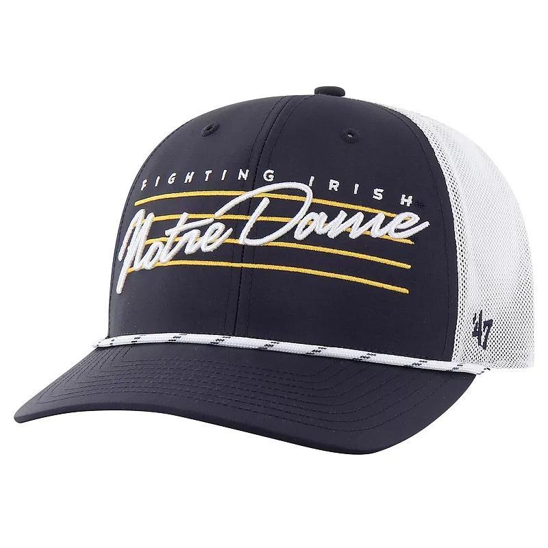 Mens 47 Notre Dame Fighting Irish Downburst Trucker Adjustable Hat, Blue Product Image