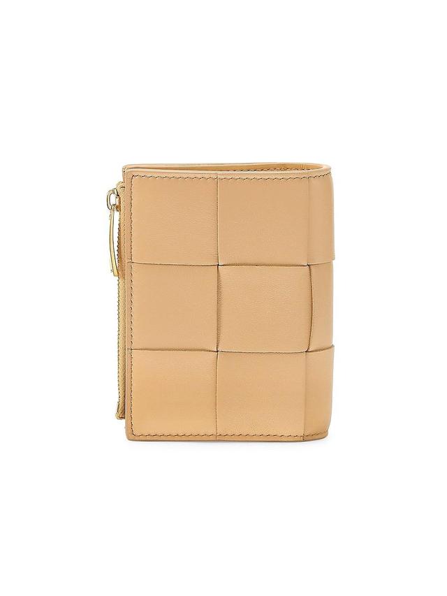 Womens Maxi Intrecciato Leather Bi-Fold Wallet Product Image