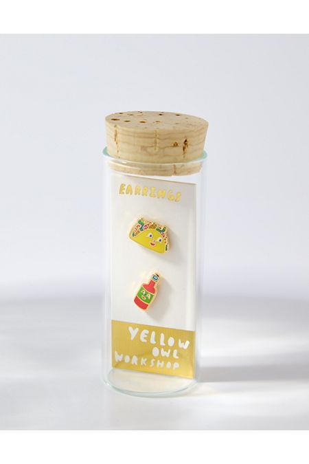 Yellow Owl Taco And Hot Sauce Earrings Women's Product Image