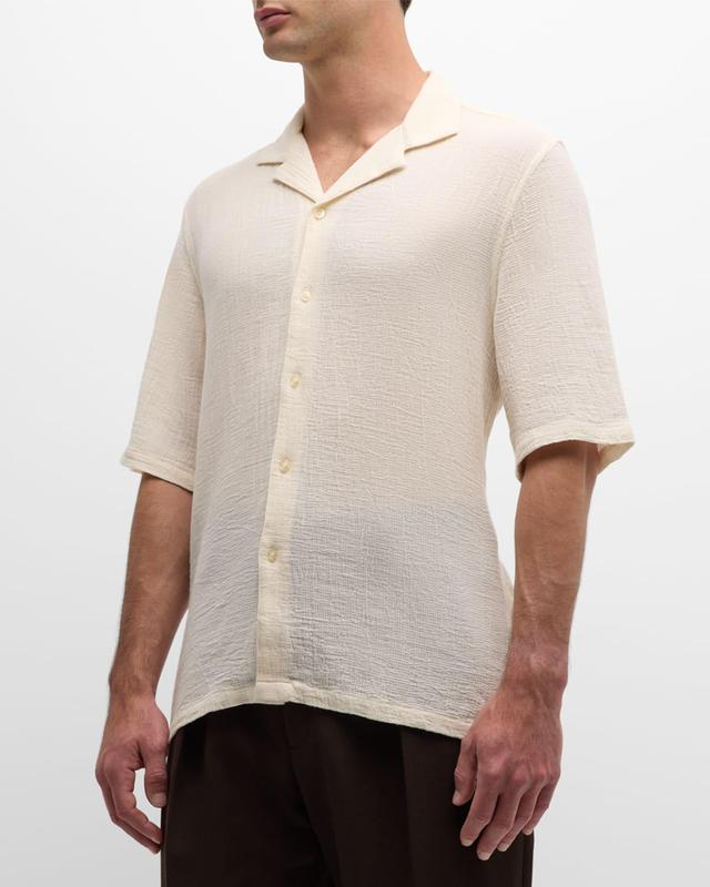 Mens Eren Textured Camp Shirt Product Image