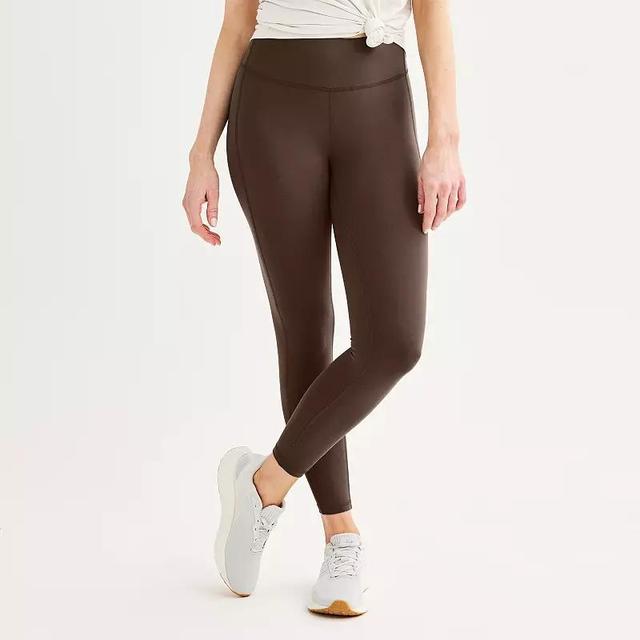 Petite Tek Gear Essential Soft 7/8 Leggings, Womens Product Image