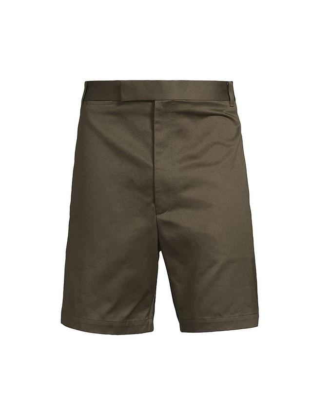 Mens Cotton Flat-Front Shorts Product Image