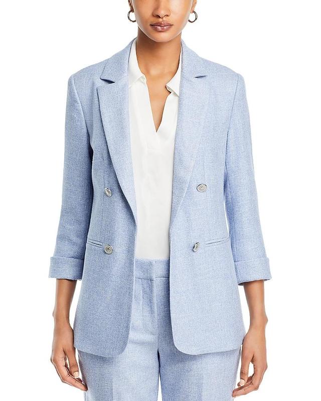 T Tahari Notch Collar Folder Cuff Blazer Product Image