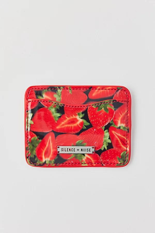 Silence + Noise Kez Strawberry Cardholder Wallet Womens at Urban Outfitters Product Image